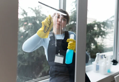 Nettoyage de vitres intérieures et extérieures à Ligné